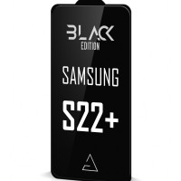 Защитное стекло Afive 6D Black Edition для Samsung S22+/закаленное стекло на весь экран с черной рамкой 0,3мм / полноэкранное / полноклеевое