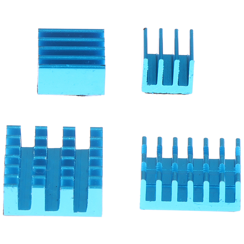 4pcs Aluminum Heatsink Radiator Cooler Kits For Raspberry Pi 4B Computer Cooler Radiator