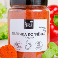 Паприка копченая красная молотая натуральная от EasyChef 150г Испания. Сушеная пряная пикантная паприка сладкий красный перец. Универсальная приправа для мясных и рыбных блюд. Специи приправы пряности