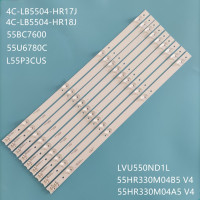 Светодиодная лента для подсветки L55P3CUS LVU550ND1L cd9w27 55BC7600 55U6780C Thomson 55uc6006s tmt_55p3 _ 8x4 + 1x3 _ 3030c _ d6t-2, 9 шт./комплект