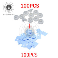 100 шт./лот TO-220 транзистор пластиковая шайба изоляционная шайба + Изолированная силиконовая прокладка листовая полоса теплоотвод изоляционная пленка