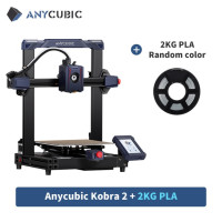 3D принтер Anycubic Kobra 2, быстрая скорость 5X, автоматическое выравнивание, умный Z-офсет, Новый прямой экструдер, быстрые FDM принтеры