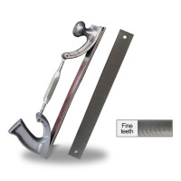 Набор для полировки металлических панелей, с регулируемым размером S/M, фрезерованный зуб, стальной держатель для напильника