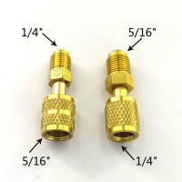 Адаптер для зарядки холодильника R410a 5/16 SAE F, быстроразъемные соединители к 1/4 SAE M Flare SAE M до 5/16 SAE для кондиционера воздуха