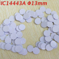 13,56 МГц ISO14443A 13 мм IC M1 бирки для монет RF пассивные карты