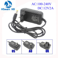Блок питания для камеры DC 12 В 2A AC 100-240 в EU US UK AU DC адаптер зарядное устройство 2,5*5,5 мм для светодиодной ленты светильник