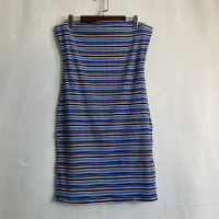 任3件包郵外貿女裝抹胸裙春夏季新款條紋拼色修身內搭外穿洋裝