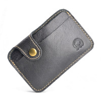 Кожаный мини-кошелек для кредитных карт в стиле ретро 2023 удобный мужской и женский Умный кошелек держатель для визиток кошелек для карт