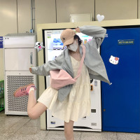 callmeear//【三粒扣蛋糕裙】甜美減齡無袖背心裙白色吊帶洋裝