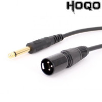 Hoqo XLR 3-контактный разъем к 6,35 мм (1/4 дюйма) штекерному моно-разъему кабеля, высококачественный фоторазъем, XLR 3-контактный разъем к 1/4 дюймовому TS штекеру