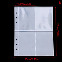 10 шт., прозрачные папки для фотоальбомов A5