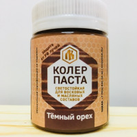 Колер паста темный орех для Лоскутного Воска, 50г