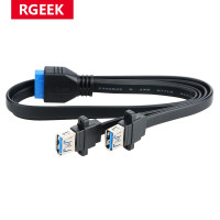 Кабель-удлинитель для материнской платы RGEEK, 2 порта USB 3,0, тип А, разъем «Мама» на 20 контактов