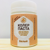 Колер паста белый для Лоскутного Воска, 50г