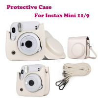 Однотонная камера Мгновенной Печати для Instax Mini цветной кожаный чехол сумка 11/9 чехол Защитный фото детская розовая камера 1080p