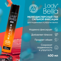 Спрей для волос Lady Bella Extra Strong,  400 мл