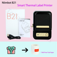 Niimbot B21 беспроводной термопринтер для этикеток мини портативный принтер для этикеток штрих-кодов мобильный телефон ценник стикер машина 20 мм-50 мм