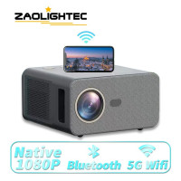 Проектор ZAOLIGHTEC Q1 Full HD 1080P с поддержкой 4K, Wi-Fi, 7800 люмен, проектор для смартфона, проектор для домашнего кинотеатра