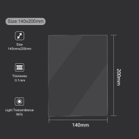 1 шт. FEP пленка с защитой 0,15 мм * 140 мм * 200 мм для LCD/DLP/SLA Запчасти для 3D-принтера ELEGOO Mars Wanhao Дубликатор D7, Photon