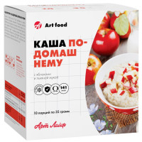 Артлайф Каша "По-домашнему" с яблоками и льняной мукой, 10 пакетиков