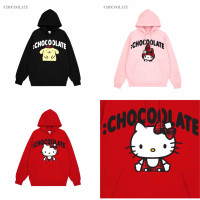 CHOCOOLATE|SANRIO CHARACTERS美樂蒂情侶印花圓領厚棉T女3219