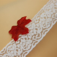 Изысканная эластичная кружевная отделка, 3 ярда в ширину, цвет слоновой кости, черная сетка «сделай сам», аксессуары для свадебной одежды ручной работы, ширина материала 5,5 см