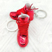 Брелок для телефона, миниатюрная Спортивная яркая 3D модель баскетбольной обуви, украшение для автомобиля, пара обуви плюс с подарочным комплектом