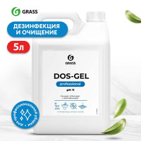 Средство для унитаза GRASS Dos-gel Professional 5л, для чистки туалета, акриловых ванн, сантехники и душевых кабин от плесени