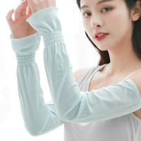 袖套防晒冰丝护臂手臂套袖薄款手套冰夏季女士手袖紫外线开车代发