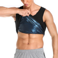 Женский термо-жилет для пота, мужская майка для сауны, топ для похудения, компрессионный пояс для талии, жиросжигающий живот, тренировочная рубашка, спортивный корсет