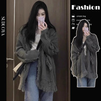 流蘇慵懶風毛衣秋冬穿搭日系慵懶復古開衫外套女裝2023早秋季新款