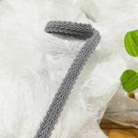 1 ярд, новинка, Высококачественная кружевная ткань с блестками, занавеска, лента, материалы для рукоделия, 1,2 см, гипюр, серое золото, кружево для шитья одежды, E09