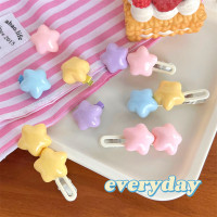 超胖糖果色星星小夹子ins风甜美可爱少女心发夹刘海夹侧边夹发卡