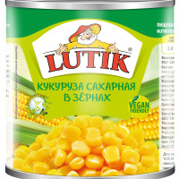 Овощная консервация LUTIK Кукуруза сахарная в зернах, 3100 мл