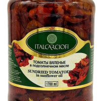 Томаты вяленые в подсолнечном масле Italcarciofi, 1700 мл