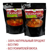 Кимчи (2 упаковки по 500 гр.) - ферментированная пекинская капуста по корейскому рецепту /1000 гр/.