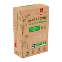 Макароны без глютена из зеленой гречки спирали МукаДаВода , 250 г