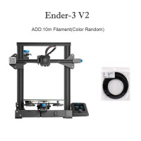 Наборы 3D-принтеров Creality Ender-3 V2, 3D-принтер s с Slilent, материнская плата TMC2208 UI и цветной ЖК-дисплей 4,3 дюйма, карборунд, стеклянная подставка