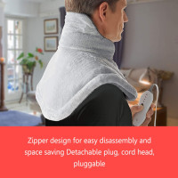 Накладки на шею и плечи с подогревом унисекс, мягкая удобная компрессионная шаль, съемный портативный нагреватель для шеи и спины с регулируемой температурой