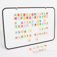 宝宝识字木制字母贴数字贴 磁性冰箱贴 现货代发儿童早教英文贴