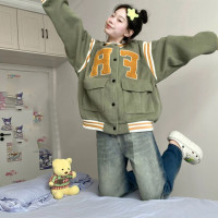 時髦減齡巨好穿！美式復古棒球服外套女高級感小眾寬鬆夾克上衣