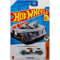 HKK88 Машинка игрушка Hot Wheels металлическая коллекционная TWINDUCTION серый