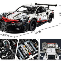 Большой конструктор гоночная машина Порше 911/Спортивная машина порше 911