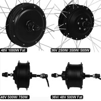 36 в 250 Вт/350 Вт/500 Вт 48 в 750 Вт/1000 Вт 20 24 26 28 дюймов бесщеточная Шестерня постоянного тока, передняя и задняя толстые электрические велосипеды, Мотор Ступицы Колеса