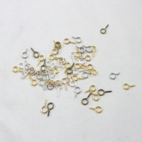 吊环螺丝DIY羊眼螺丝钉吊环螺丝钉项链挂件金属圆头自攻挂钩代发