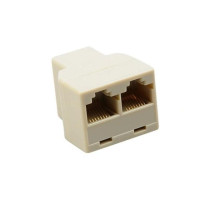 Разветвитель RJ45 сетевой, 1-2 порта мама, CAT5/6 LAN Ethernet