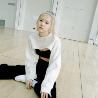 新款韓國blackpink同款rose樸彩英練習室超短衛衣顯瘦高腰工裝褲