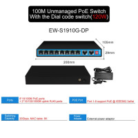 Ethernet-коммутатор EWIND с 4/8 портами и поддержкой POE, 100 Мбит/с