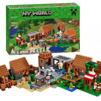 Развивающий конструктор майнкрафт MY WORLD "Большая деревня" Minecraft Детям, подросткам / World of Minecraft / Подарок ребенку / Минифигурки в комплекте