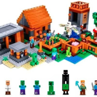 Конструктор Деревня с жителями 4 в 1, 803 Детали / совместимый конструктор / для мальчиков и девочек
